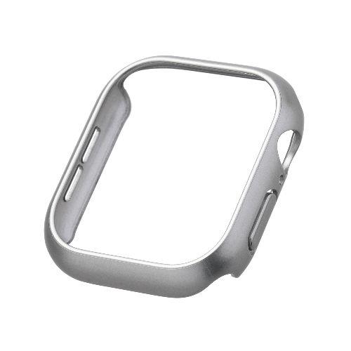 エレコム(ELECOM) AW-24ABPPMSV シルバー アップルウォッチ カバー Apple Watch Series 10 46mm バンパー ハード 側面保護 メタリック