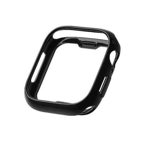 エレコム(ELECOM) AW-24ABPUBK ブラック アップルウォッチ カバー Apple Watch Series 10 46mm バンパー ソフト 側面保護