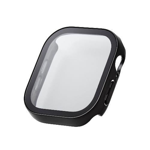 エレコム(ELECOM) AW-24AFCGEBK ブラック アップルウォッチ カバー Series 10 46mm フルカバー 表面硬度10H 全面保護 防水 IPX7