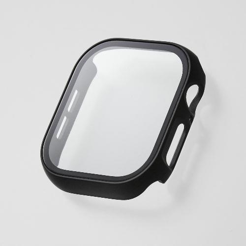 エレコム(ELECOM) AW-24AFCGOBK ブラック アップルウォッチ カバー Series 10 46mm フルカバー ゴリラガラス 表面硬度10H 全面保護