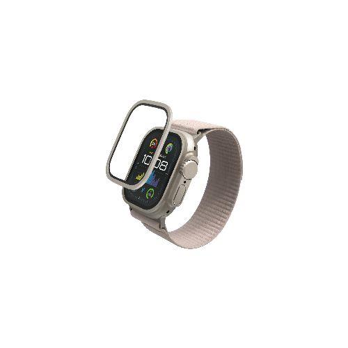 エレコム(ELECOM) AW-23CFLGFALSV シルバー アップルウォッチ ガラス フィルム Apple Watch Ultra2/Ultra 49mm対応 全面保護 高透明