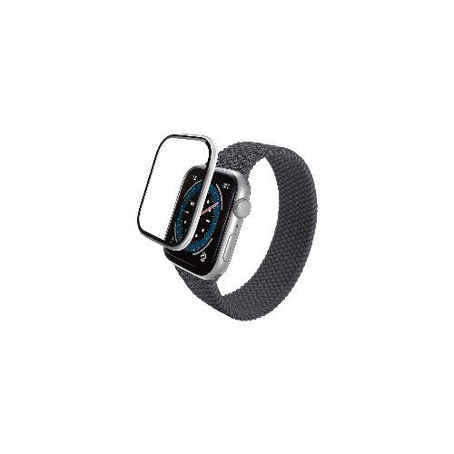 エレコム(ELECOM) AW-23EFLGFALSV シルバー アップルウォッチ ガラス フィルム Apple Watch SE 第2世代/SE/Series 6 40mm対応 全面保護 高透明