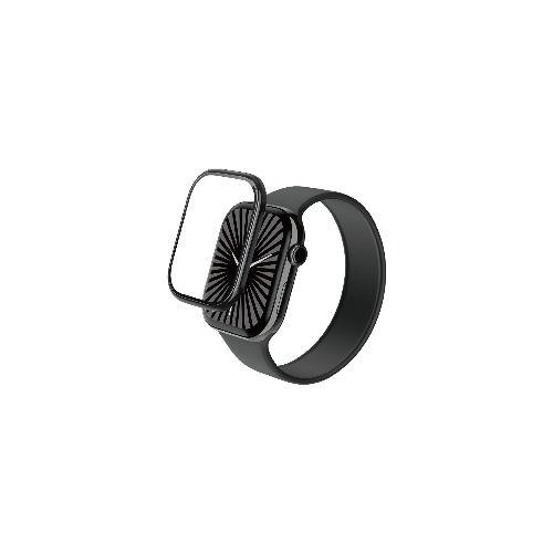 エレコム(ELECOM) AW-24AFLGFALBK ブラック アップルウォッチ ガラス フィルム Apple Watch Series 10 46mm対応 全面保護 高透明 フレーム付