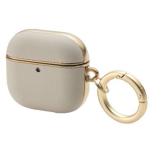 エレコム(ELECOM) AVA-AP06PLMJGB グレージュ AirPods 4 ケース ソフトレザー ｶﾊﾞｰ ﾜｲﾔﾚｽ/MagSafe充電対応 衝撃吸収 落下防止 ﾒｯｷ加工 &me