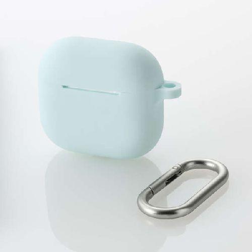 エレコム(ELECOM) AVA-AP06SCBU ブルー AirPods 第4世代 用 シリコンケース