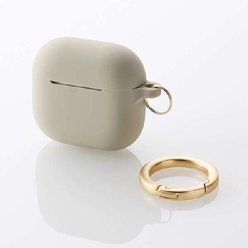 エレコム(ELECOM) AVA-AP06SCJGB グレージュ AirPods 第4世代 用 &me シリコンケース ニュアンスカラー