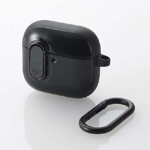 エレコム(ELECOM) AVA-AP06TSLBK ブラック AirPods 第4世代 用 TOUGH SLIM Lock