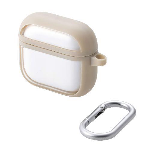 エレコム(ELECOM) AVA-AP06TSLFCBE カフェオレ AirPods 4 ケース 耐衝撃 カバー ﾜｲﾔﾚｽ/MagSafe充電対応 衝撃吸収 落下防止 TOUGH SLIM LITE