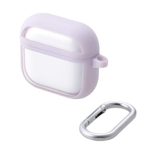 エレコム(ELECOM) AVA-AP06TSLFCPU ラベンダー AirPods 4 ケース 耐衝撃 カバー ﾜｲﾔﾚｽ/MagSafe充電対応 衝撃吸収 落下防止 TOUGH SLIM LITE
