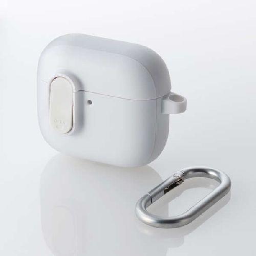 エレコム(ELECOM) AVA-AP06TSLWH ホワイト AirPods 第4世代 用 TOUGH SLIM Lock