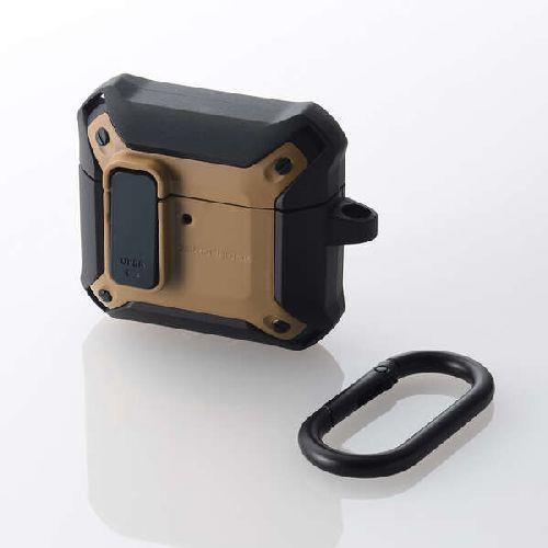 エレコム(ELECOM) AVA-AP06ZEROLBR コヨーテ AirPods 第4世代 用 ZEROSHOCK Lock