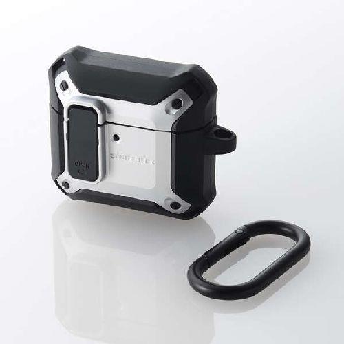 エレコム(ELECOM) AVA-AP06ZEROLSV シルバー AirPods 第4世代 用 ZEROSHOCK Lock
