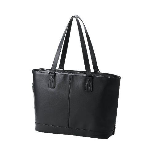 エレコム(ELECOM) BM-TBSLH02BK ブラック トートバッグ 肩掛け 自立式 大容量 15L 14インチノートPC A4サイズ収納 前面あおりポケット付 ORGULLO