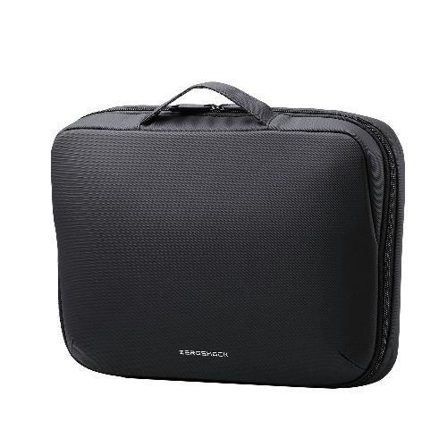 エレコム(ELECOM) ZSB-IBPRL11BK ブラック パソコンケース 11.6インチ ハンドル付 PCバッグ 衝撃吸収 ダブルファスナー ZEROSHOCK