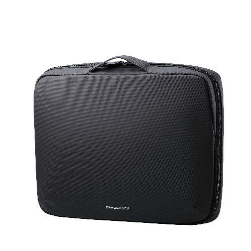 エレコム(ELECOM) ZSB-IBPRL15BK ブラック パソコンケース 15.6インチ ハンドル付 PCバッグ 衝撃吸収 ダブルファスナー ZEROSHOCK