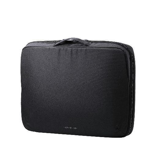 エレコム(ELECOM) ZSB-IBPRP15BK ブラック パソコンケース 15.6インチ ハンドル付 PCバッグ 衝撃吸収 ダブルファスナー 撥水加工 ZEROSHOCK