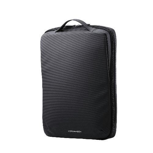 エレコム(ELECOM) ZSB-IBPRVL14BK ブラック パソコンケース 14インチ ハンドル付 縦型 PCバッグ 衝撃吸収 ダブルファスナー ZEROSHOCK