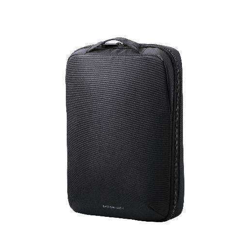 エレコム(ELECOM) ZSB-IBPRVP13BK ブラック パソコンケース 13.3インチ ハンドル付 縦型 PCバッグ 衝撃吸収 ダブルファスナー 撥水加工 ZEROSHOCK