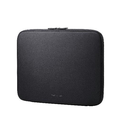 エレコム(ELECOM) ZSB-IBTHP15BK ブラック パソコンケース 15.6インチ PCバッグ 衝撃吸収 コンパクト スリム ﾀﾞﾌﾞﾙﾌｧｽﾅｰ 撥水加工 ZEROSHOCK