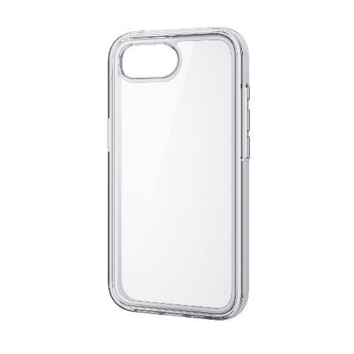 エレコム(ELECOM) PM-A25SHVAIR2WH ホワイト×クリア iPhone 16e ケース ハイブリッド カバー 衝撃吸収 軽量 カメラレンズ保護設計