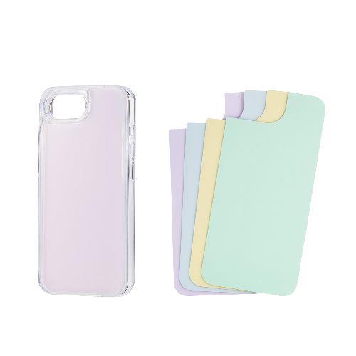 エレコム(ELECOM) PM-A25SHVCFCR2 クリア iPhone 16e ケース ハイブリッド 衝撃吸収 カメラレンズ保護設計 硬度5H 背景ニュアンスカラーシート付