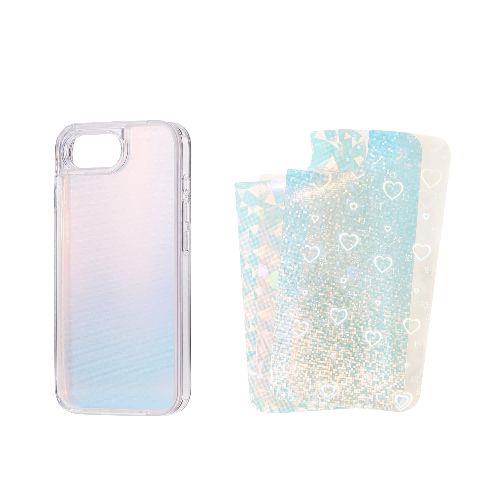 エレコム(ELECOM) PM-A25SHVCFCR3 クリア iPhone 16e ケース ハイブリッド 衝撃吸収 カメラレンズ保護設計 硬度5H 背景ホログラムカラーシート付