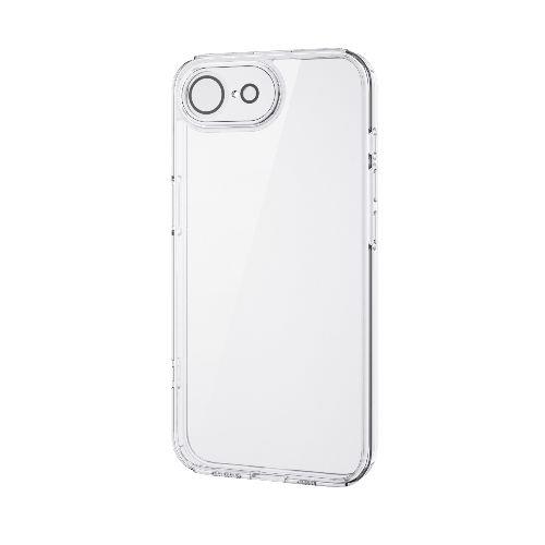エレコム(ELECOM) PM-A25SHVCKKPCR クリア iPhone 16e ケース ハイブリッド 衝撃吸収 カメラレンズ保護カバー ﾒﾀﾙｽﾃｯｶｰ付 硬度5H 極限保護