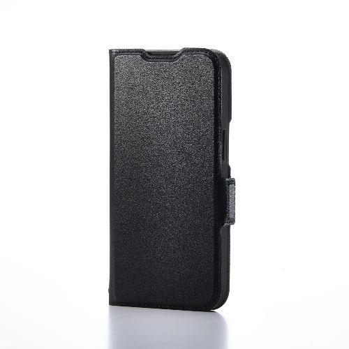 エレコム(ELECOM) PM-A25SPLFY3BK ブラック iPhone 16e ケース レザー 手帳型 マグネット 衝撃吸収 スタンド機能付 カードケース機能付 ポケット×3