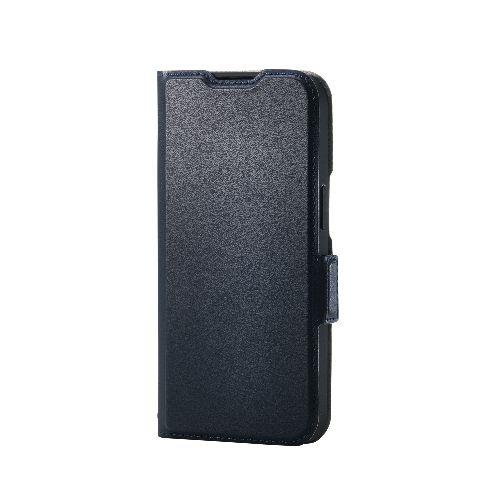エレコム(ELECOM) PM-A25SPLFY3NV ネイビー iPhone 16e ケース レザー 手帳型 マグネット 衝撃吸収 スタンド機能付 カードケース機能付 ポケット×3