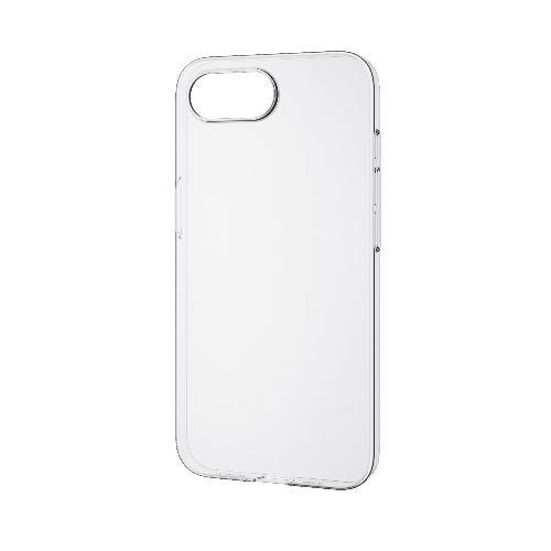エレコム(ELECOM) PM-A25SPV06CR クリア iPhone 16e ケース ハード カバー 超軽量 極薄 カメラレンズ保護設計 メタルステッカー付 UVコート