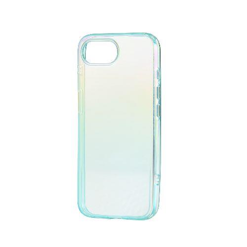 エレコム(ELECOM) PM-A25SUCABU ライトブルー iPhone 16e ケース ソフト カバー 衝撃吸収 カメラレンズ保護設計 ストラップホール付 オーロラ