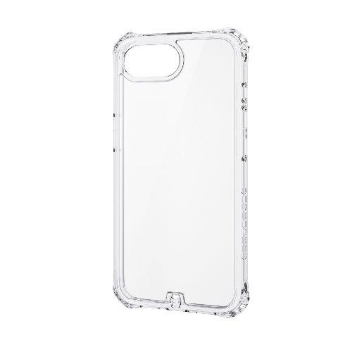 エレコム(ELECOM) PM-A25SZEROT2CR クリア iPhone 16e ケース ハイブリッド カバー フォルティモ 衝撃吸収 メタルステッカー付 黄変防止