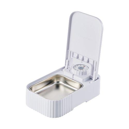エレコム(ELECOM) PET-AF06WH ホワイト 自動給餌器 猫 / 犬 用 350mL 1匹用 ダイヤルタイマー式 1~48時間 ウェットフード/ドライフード兼用