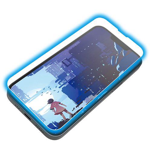 エレコム(ELECOM) PM-A25SFLGARBL iPhone 16e / 14 / 13 / 13 Pro ガラスフィルム 高透明 光反射軽減 美しい映像美 ブルーライトカット