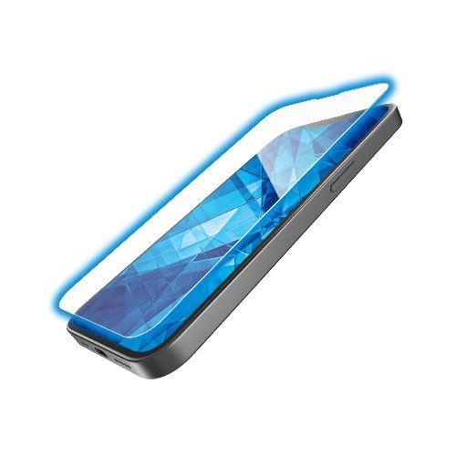 エレコム(ELECOM) PM-A25SFLGDCBL iPhone 16e / 14 / 13 / 13 Pro ガラスフィルム 高透明 ブルーライトカット ダイヤモンドコート 傷に強い