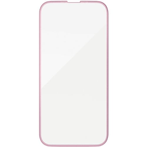 エレコム(ELECOM) PM-A25SFLGFPNM メタリックピンク iPhone 16e / 14 / 13 / 13 Pro ガラスフィルム 高透明 全面保護 365日交換保証 表面硬度10H