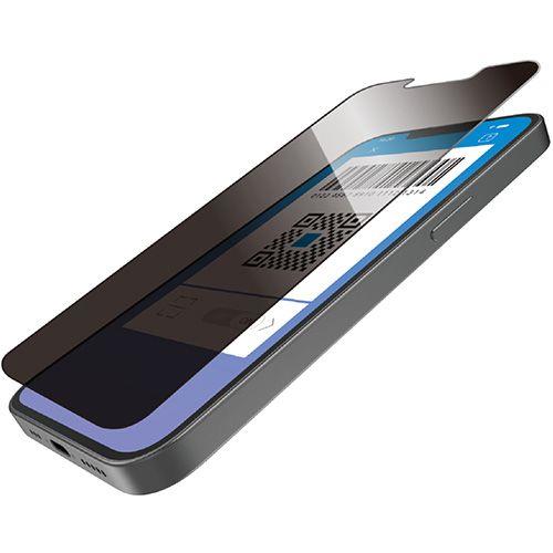 エレコム(ELECOM) PM-A25SFLGGPF2 iPhone 16e / 14 / 13 / 13 Pro ガラスフィルム 高透明 覗き見防止 左右視線ブロック 表面硬度10H