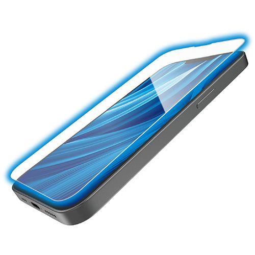 エレコム(ELECOM) PM-A25SFLGOBL iPhone 16e / 14 / 13 / 13 Pro ガラスフィルム 高透明 ブルーライトカット Gorilla(R) 薄型 表面硬度10H 指紋防止 飛散防止