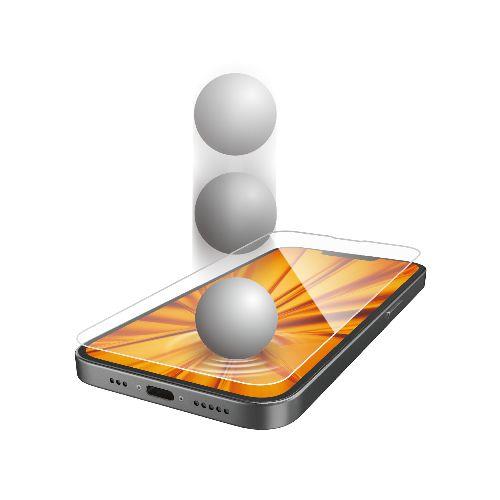 エレコム(ELECOM) PM-A25SFLGZ iPhone 16e / 14 / 13 / 13 Pro ガラスフィルム 高透明 衝撃吸収 表面硬度10H 指紋防止 飛散防止