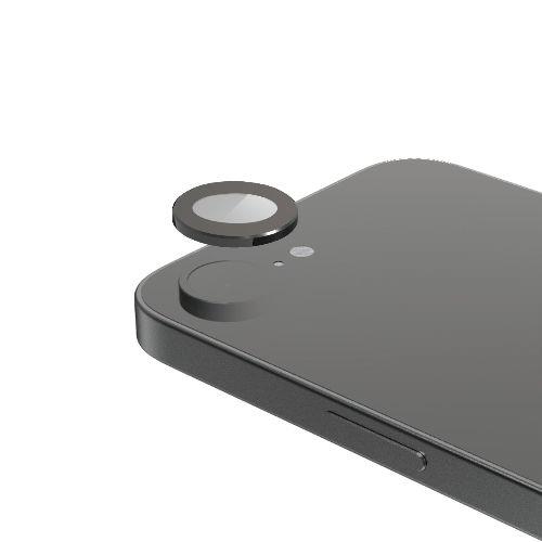 エレコム(ELECOM) PM-A25SFLLGBK ブラック iPhone 16e カメラフィルム ガラス 高透明 表面硬度10H 指紋防止 カメラレンズ保護カバー