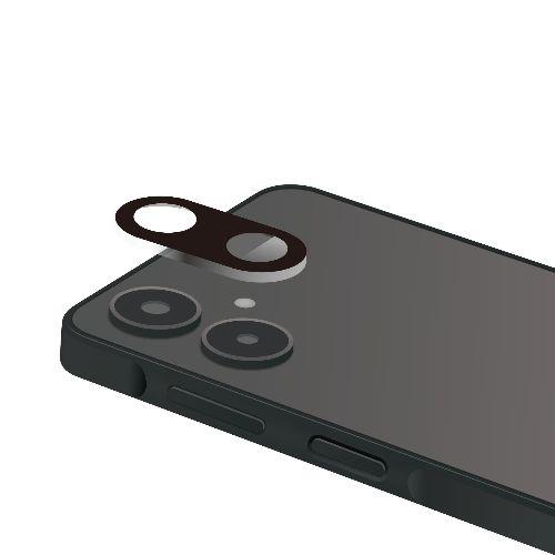 エレコム(ELECOM) PM-G253FLLG ブラック Galaxy A25 5G レンズカバー カメラ保護 ガラスフィルム 高透明 表面硬度10H 指紋防止