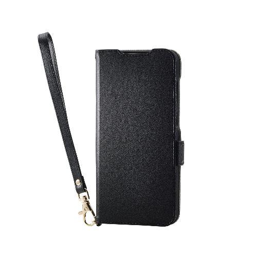 エレコム(ELECOM) PM-G254PLFY4BK ブラック Galaxy A36 5G SC-54F ケース レザー 手帳型 マグネット フラップ 衝撃吸収 ハンドストラップ付