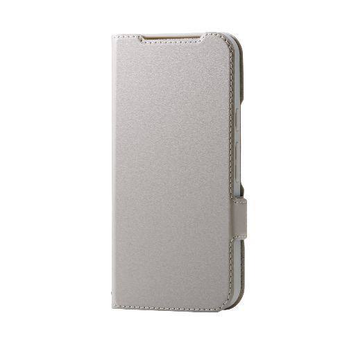 エレコム(ELECOM) PM-P251PLFMGGB グレージュ Google Pixel 9a ケース レザー 手帳型 マグネット 衝撃吸収 磁力装着ワイヤレス充電対応