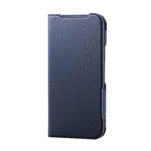 エレコム(ELECOM) PM-P251PLFUJNV ネイビー Google Pixel 9a ケース レザー 手帳型 マグネット 衝撃吸収 超軽量 薄型 ワイヤレス充電可 花柄