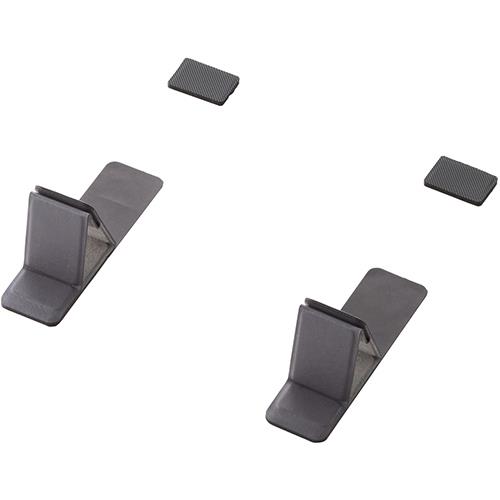 エレコム(ELECOM) PCA-LTSLS01GY ダークグレー ノートパソコンスタンド 折り畳み 排熱効果 姿勢改善 滑り止め ~15.6インチ 貼り付け式 コンパクトタイプ