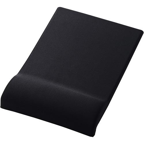 エレコム(ELECOM) MP-CTL01BK ブラック マウスパッド リストレスト 一体型 低反発 手首 負担軽減 コーナーガードクッション ズレにくい