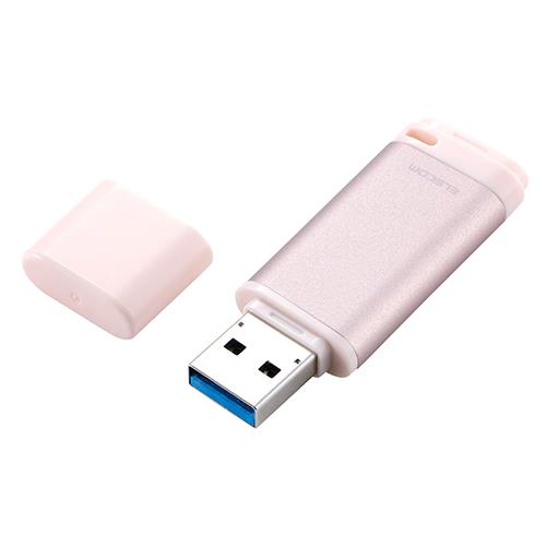 エレコム(ELECOM) MF-RCU3128GPK ピンク USBメモリ 128GB キャップ式 USB 3.2 Gen1 読み込み最大150MB/s 暗号化AES256 データ保護ソフト対応