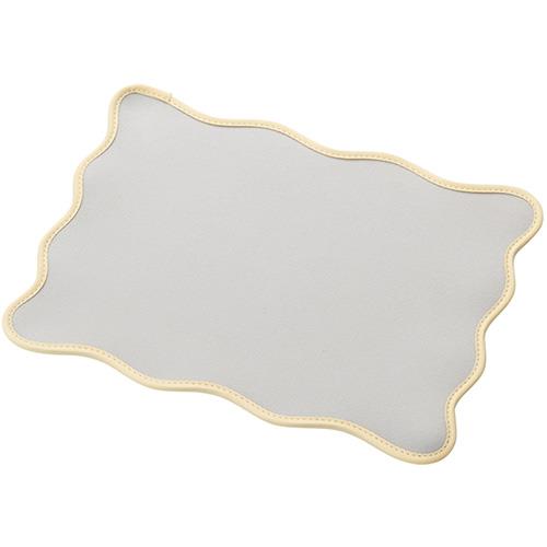 エレコム(ELECOM) MP-UK01GY グレー マウスパッド ウェーブデザイン ズレにくい 裏面ラバー