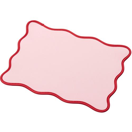 エレコム(ELECOM) MP-UK01PN ピンク マウスパッド ウェーブデザイン ズレにくい 裏面ラバー