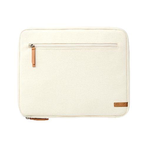 エレコム(ELECOM) TB-13ACMFWH ホワイト タブレットバッグ 汎用 13インチ スタンド タッチペンホルダー付き 耐衝撃 帆布素材 収納ポケット付き